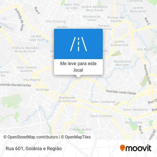 Rua 601 mapa