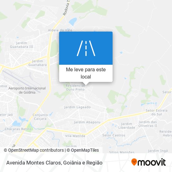 Avenida Montes Claros mapa