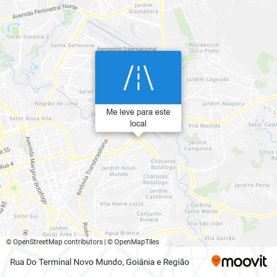 Rua Do Terminal Novo Mundo mapa