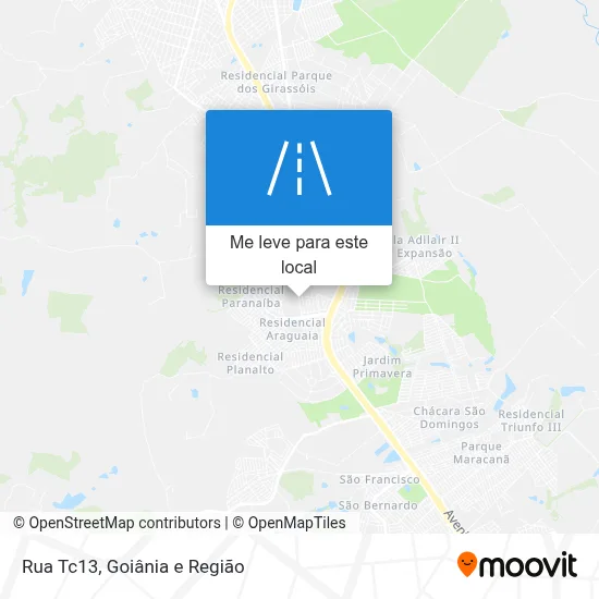 Rua Tc13 mapa