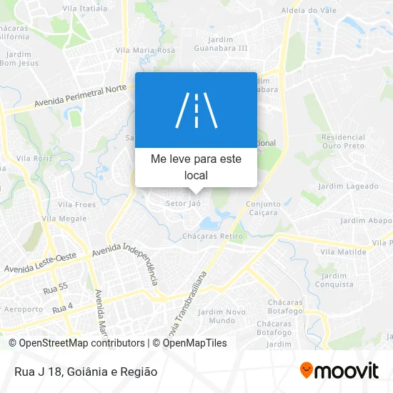 Rua J 18 mapa