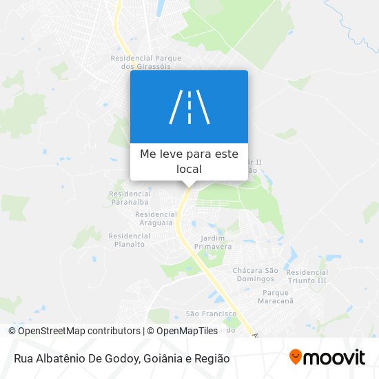 Rua Albatênio De Godoy mapa