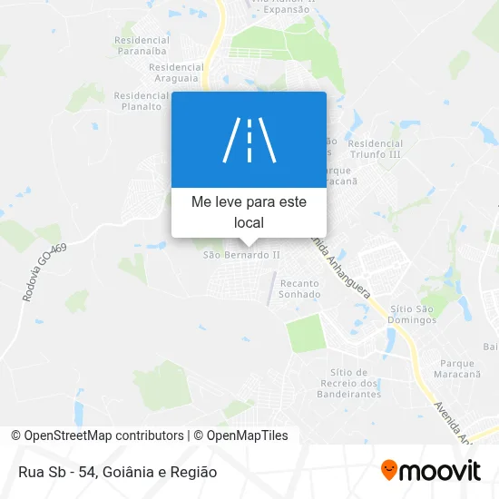 Rua Sb - 54 mapa
