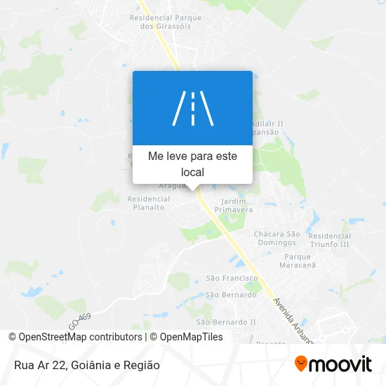 Rua Ar 22 mapa