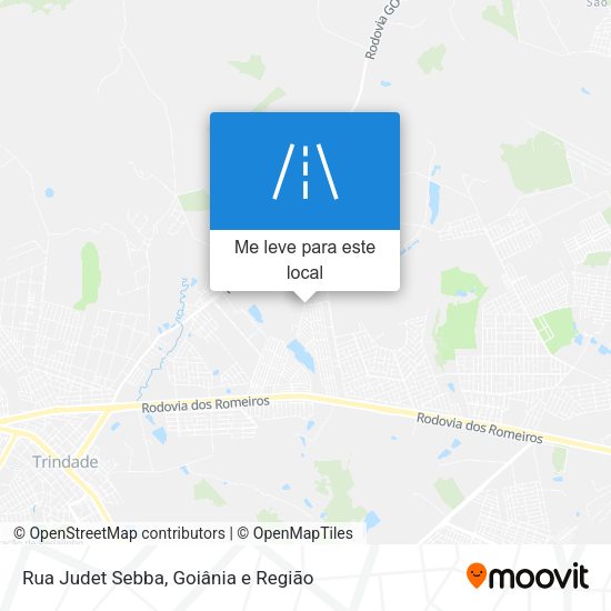 Rua Judet Sebba mapa