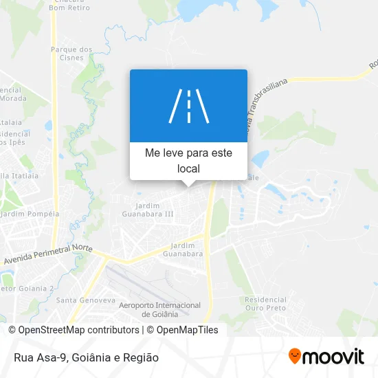 Rua Asa-9 mapa