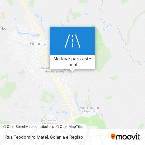 Rua Teodomiro Matel mapa