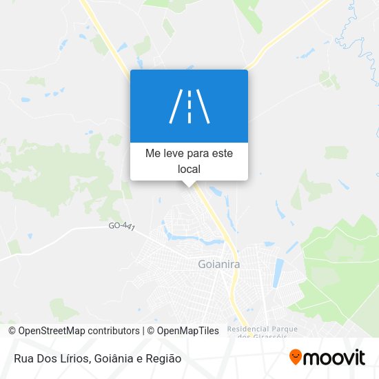 Rua Dos Lírios mapa