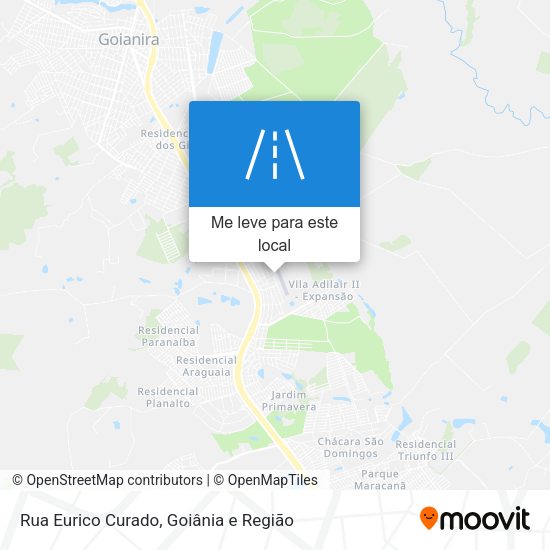 Rua Eurico Curado mapa