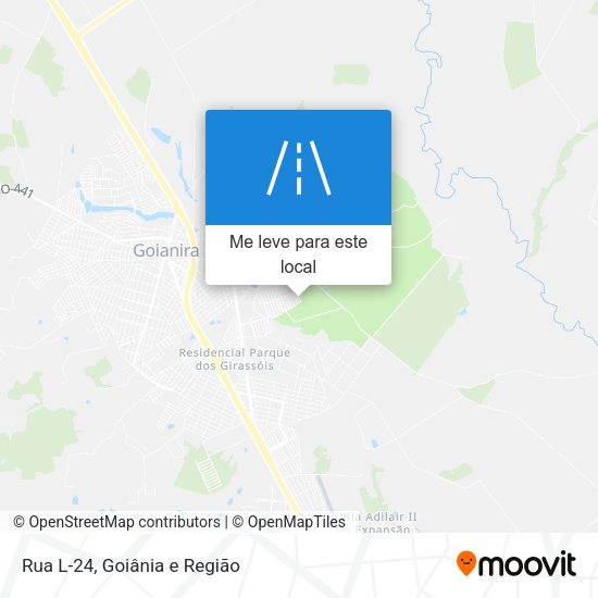 Rua L-24 mapa