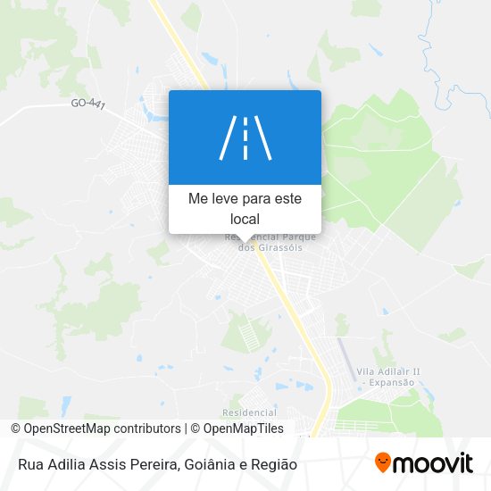 Rua Adilia Assis Pereira mapa
