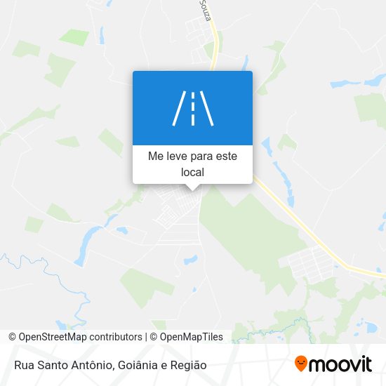Rua Santo Antônio mapa