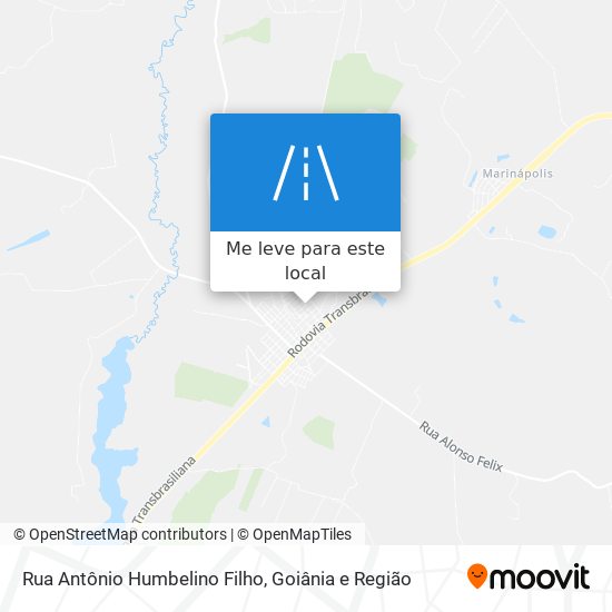 Rua Antônio Humbelino Filho mapa