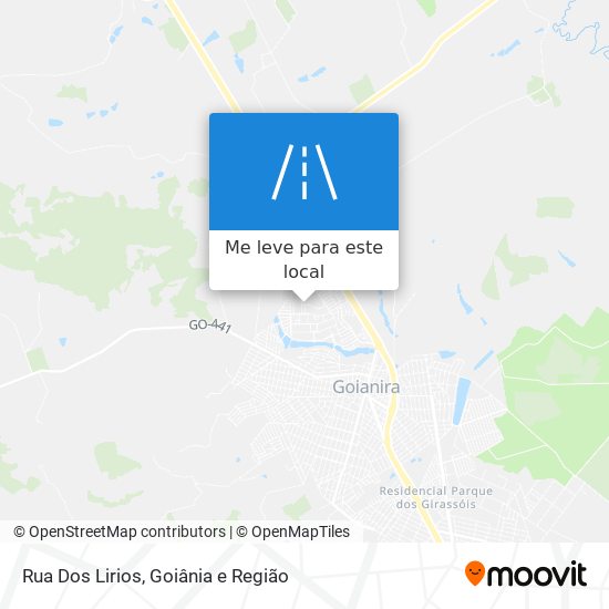 Rua Dos Lirios mapa