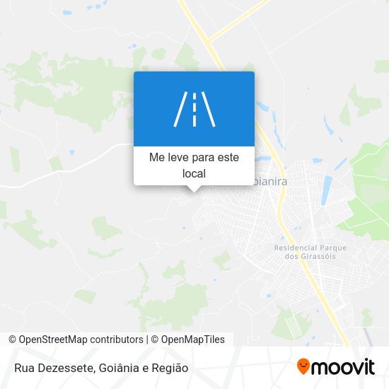 Rua Dezessete mapa
