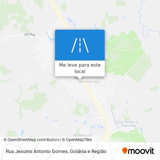 Rua Jesuino Antonio Gomes mapa