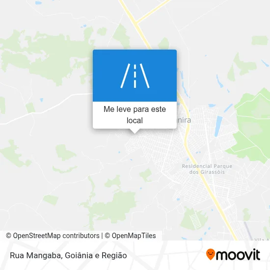 Rua Mangaba mapa