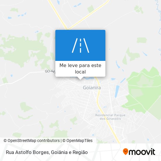 Rua Astolfo Borges mapa