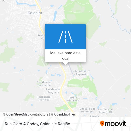 Rua Claro A Godoy mapa