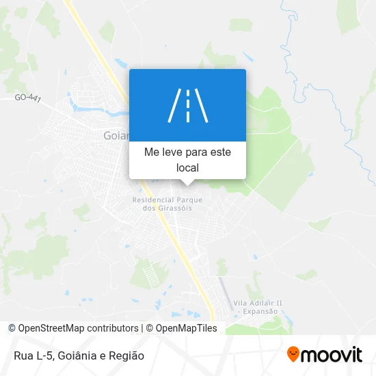 Rua L-5 mapa