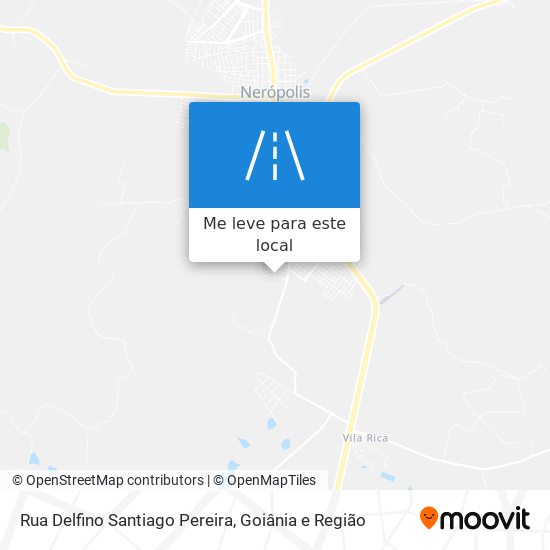 Rua Delfino Santiago Pereira mapa