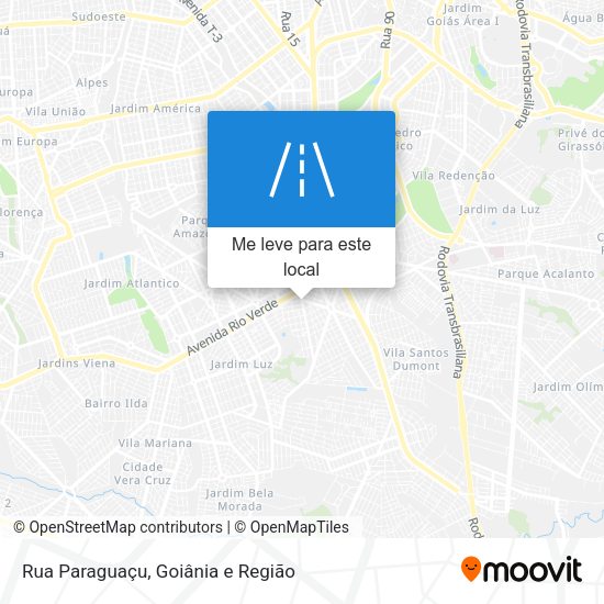 Rua Paraguaçu mapa