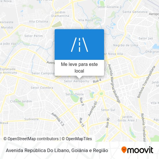 Avenida República Do Líbano mapa