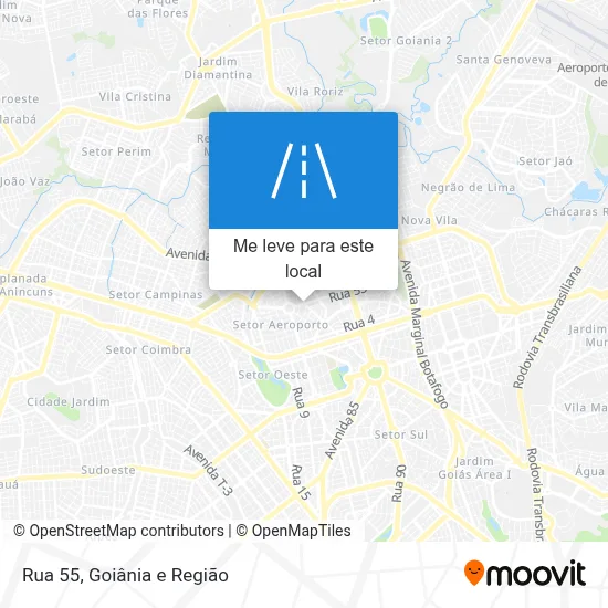 Rua 55 mapa