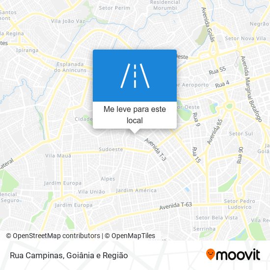 Rua Campinas mapa