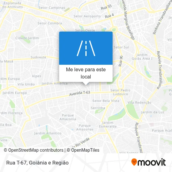Rua T-67 mapa