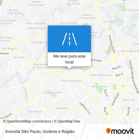 Avenida São Paulo mapa