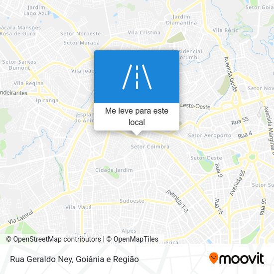 Rua Geraldo Ney mapa