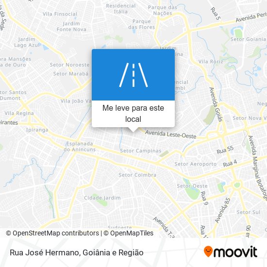 Rua José Hermano mapa