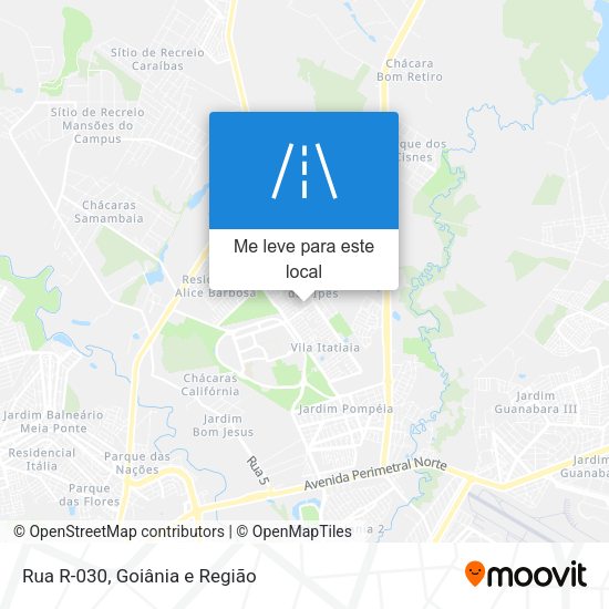 Rua R-030 mapa