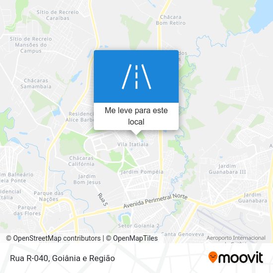 Rua R-040 mapa