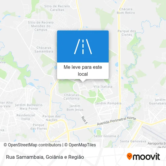 Rua Samambaia mapa