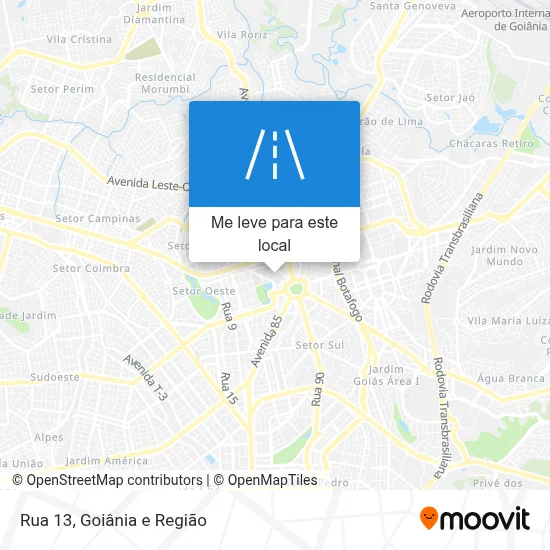 Rua 13 mapa