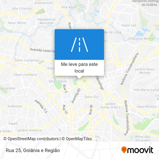 Rua 25 mapa