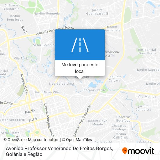Avenida Professor Venerando De Freitas Borges mapa
