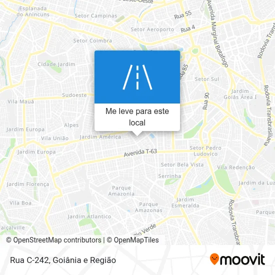 Rua C-242 mapa