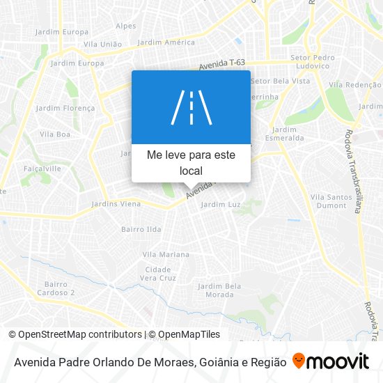 Avenida Padre Orlando De Moraes mapa