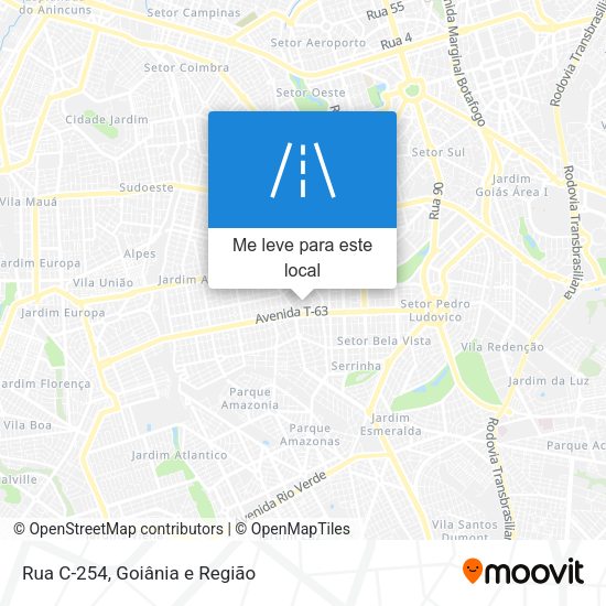 Rua C-254 mapa