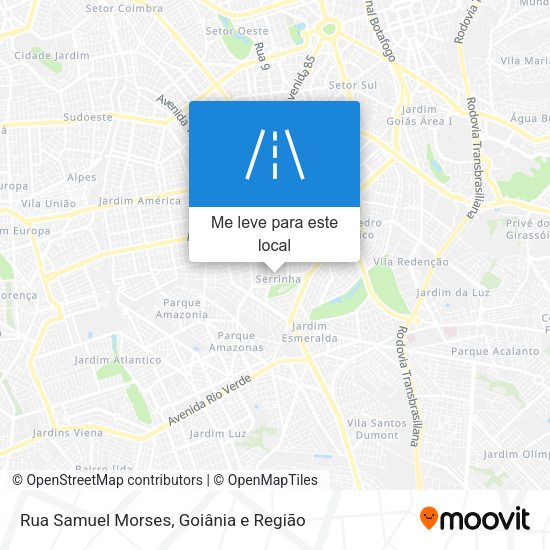 Rua Samuel Morses mapa