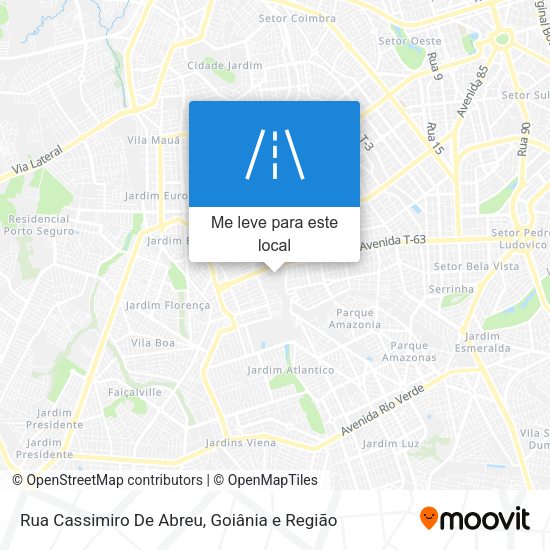 Rua Cassimiro De Abreu mapa