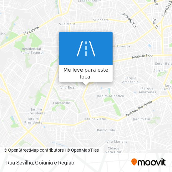 Rua Sevilha mapa