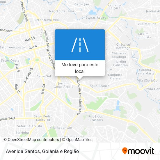 Avenida Santos mapa