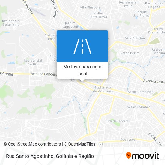 Rua Santo Agostinho mapa