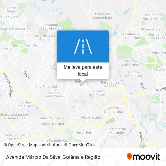 Avenida Márcio Da Silva mapa