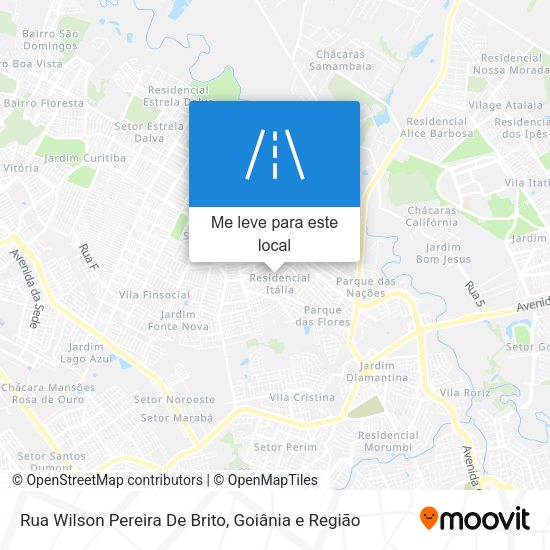 Rua Wilson Pereira De Brito mapa