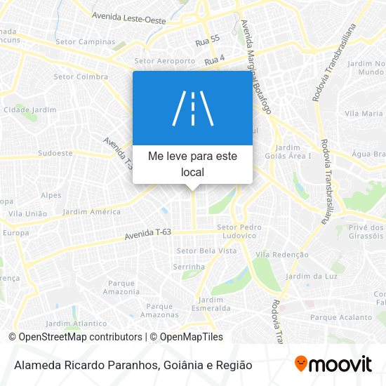 Alameda Ricardo Paranhos mapa